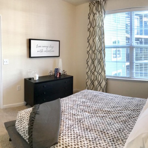 a room with a bed and a couch